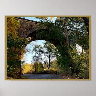 Affiche de photo de pont en arc