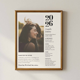 Affiche de photo de remise de diplôme Promotion 20