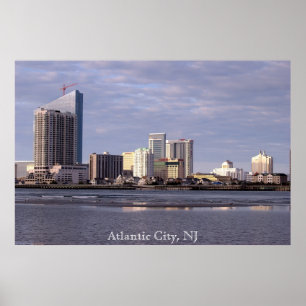 Affiche de photo d'horizon d'Atlantic City