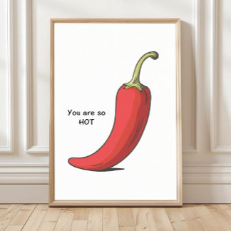 Affiche de Piment, Affiche de Cuisine, Décoration