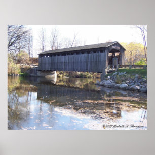 Affiche de pont couvert de Fallasburg