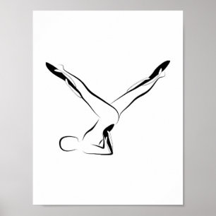Affiche de pose de Pilates