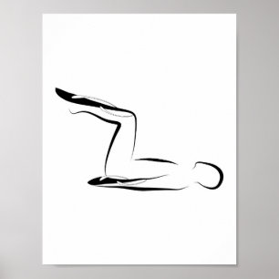 Affiche de pose de Pilates
