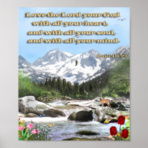 Affiche de prière chrétienne