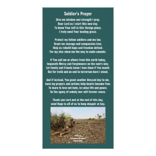 Affiche de prière de soldat