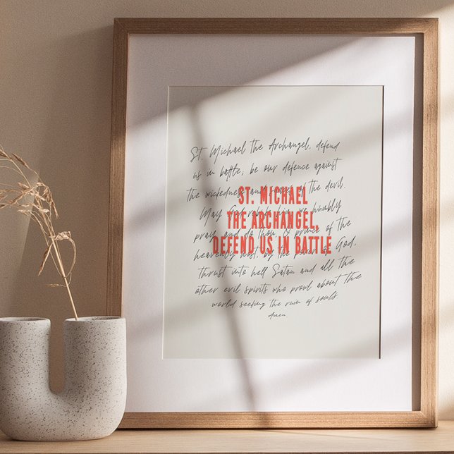 Affiche de prière St Michael l'Archange (Créateur téléchargé)