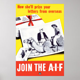 Affiche de propagande australienne de la Première 