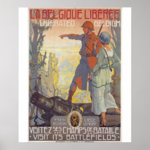 Affiche de propagande de la Belgique libérée
