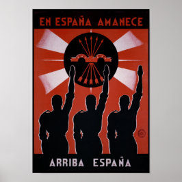 Affiche de propagande de la guerre civile espagnol