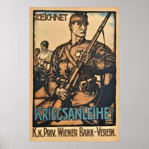 Affiche de propagande de la Première Guerre mondia