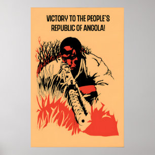 Affiche de propagande des années 1970 Victoire à l