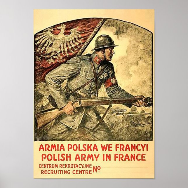 Affiche de propagande polonaise pendant la premièr (Devant)