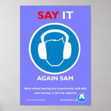 Affiche de protection auditive