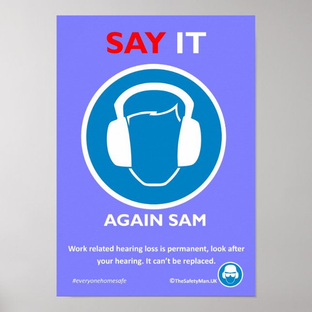 Affiche de protection auditive (Devant)