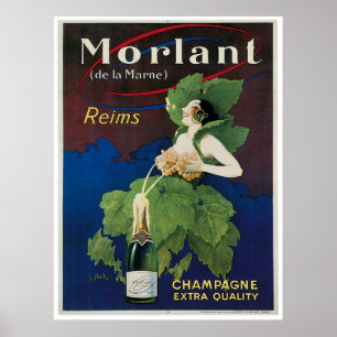 Affiche de publicité de Morlant Champagne