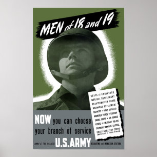 Affiche de recrutement de l'armée — 2ÈME GUERRE MO