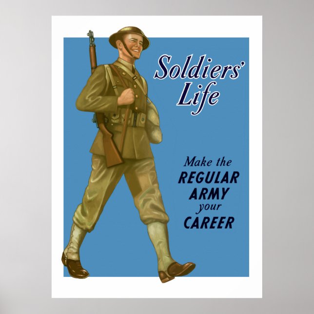 Affiche de recrutement de l'armée de 2ème guerre m (Devant)