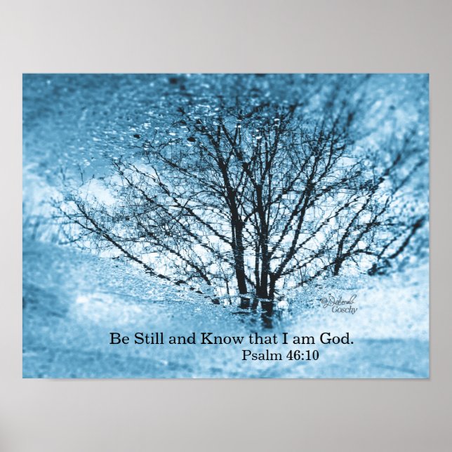 Affiche de réflexion sur l'arbre (Devant)