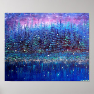 Affiche de réflexions de luciole