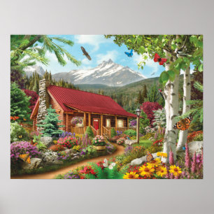 Affiche de "refuge de montagne" d'Alan Giana