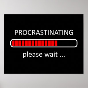 Affiche de report à plus tard