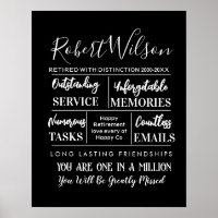 Affiche de retraite personnalisée Imprimer