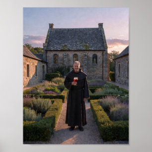 Affiche de Rêverie Crépusculaire du Jardin Monasti
