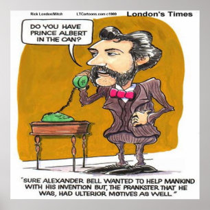 Affiche de Rick London drôle Alexander Bell PhoneP