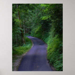 Affiche de route de campagne