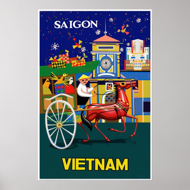 Affiche de Saigon, Vietnam (Devant)