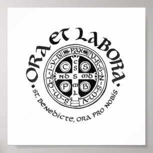 Affiche de Saint-Benoît Calligraphy