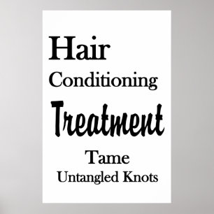 Affiche de salon de coiffure pour hommes Condition