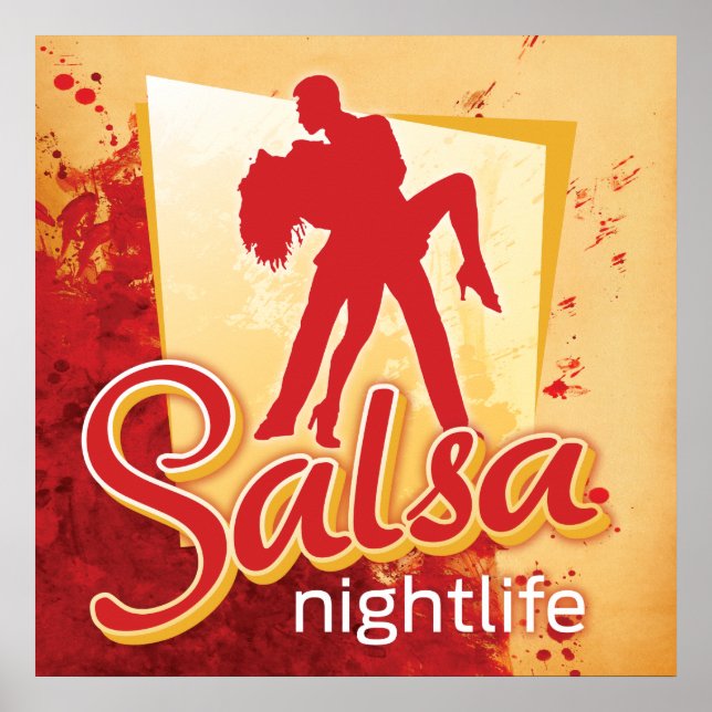 Affiche de salsa (Devant)