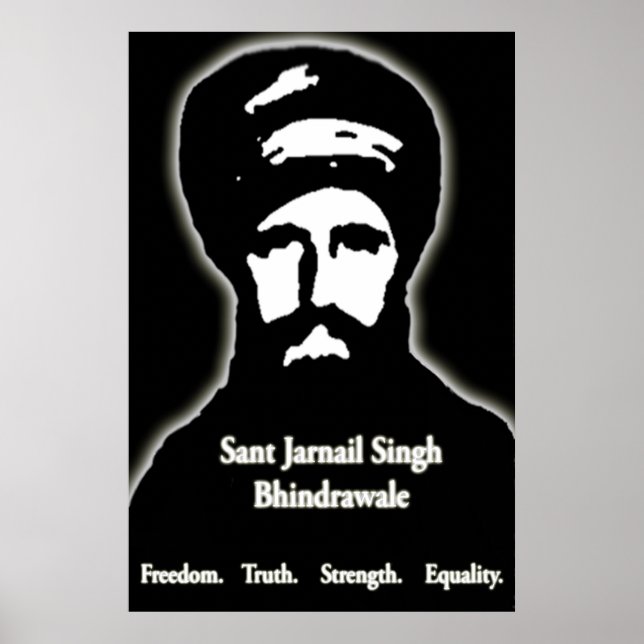 Affiche de Sant Jarnail Singh Bhindrawale (Devant)