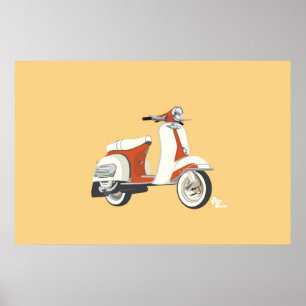 Affiche de scooter