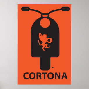 Affiche de scooter de Cortona