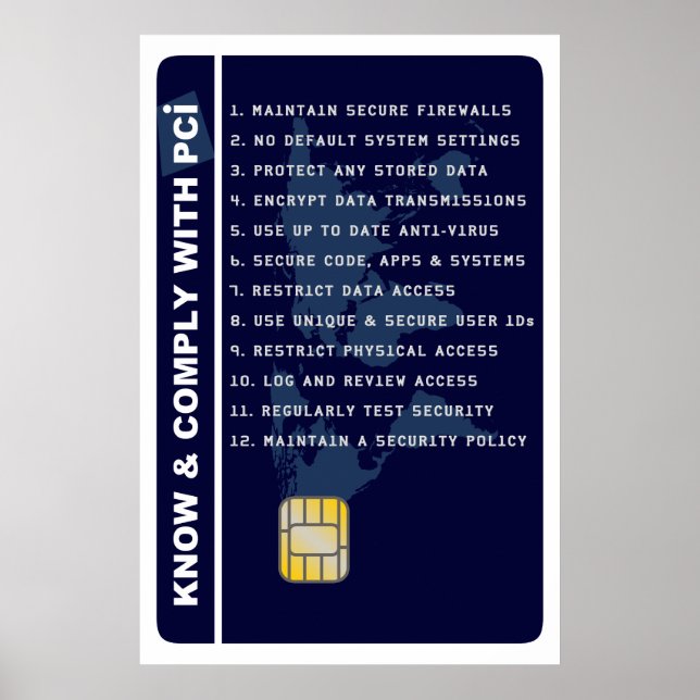Affiche de sensibilisation à la sécurité PCI (Devant)