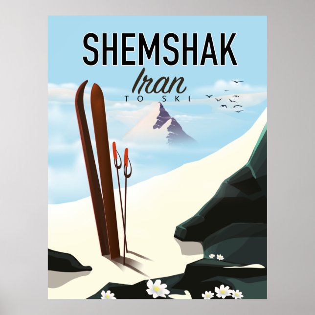 Affiche de Shemshak Iran Ski. (Devant)