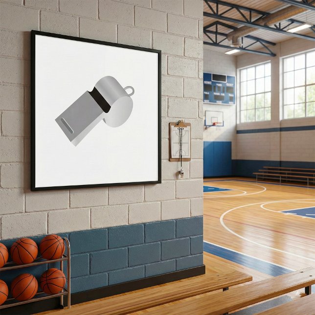 Affiche de sifflet des arbitres (Créateur téléchargé)