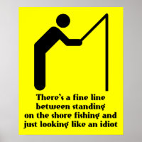 Affiche de Signe de Poster Imprimé Drôle Idiot de