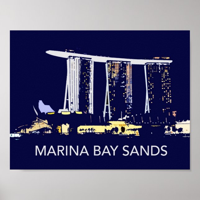 Affiche de Singapour Marina Bay Sands (Devant)