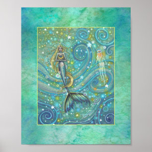 Affiche de sirène Sparkles par Molly Harrison