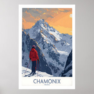 Affiche de ski Chamonix - France 1