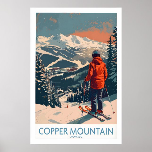 Affiche de ski Copper Mountain Wall Art Sports d'h (Devant)