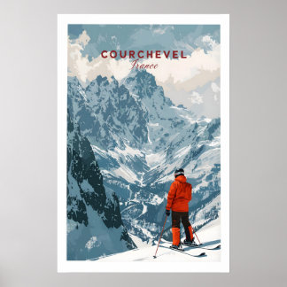 Affiche de ski Courchevel 1