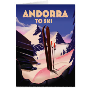 affiche de ski d'Andorre.