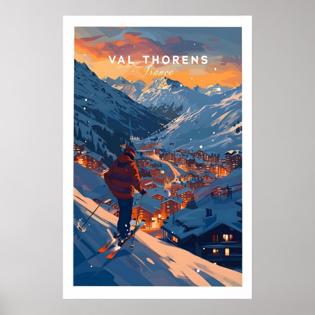 Affiche de ski de Val Thorens 1 (Devant)