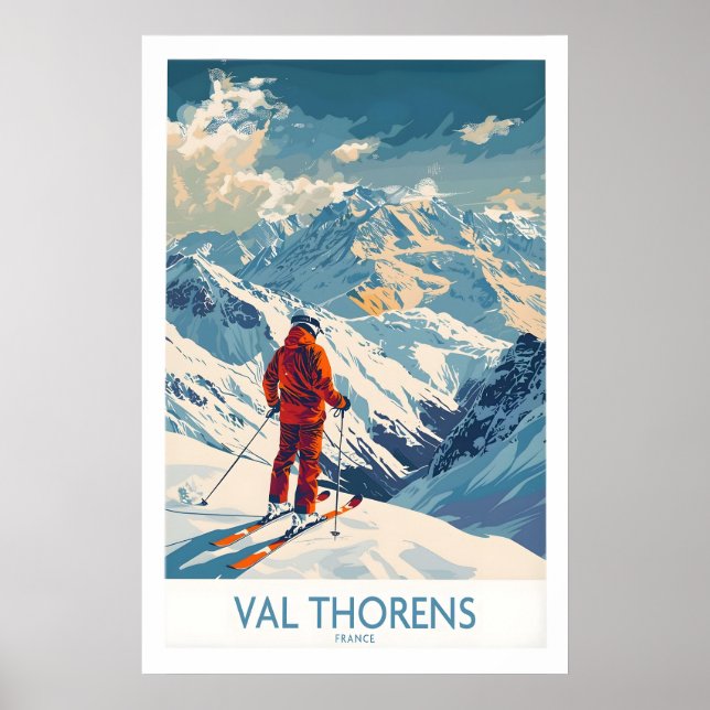 Affiche de ski de Val Thorens 1 (Devant)