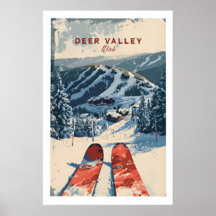 Affiche de ski Deer Valley 1