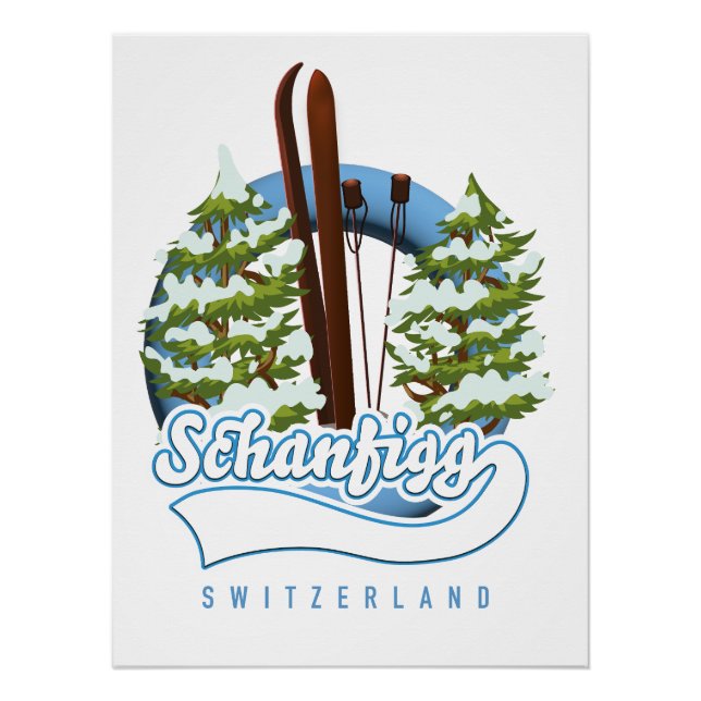 Affiche de ski Schanfigg Suisse (Devant)